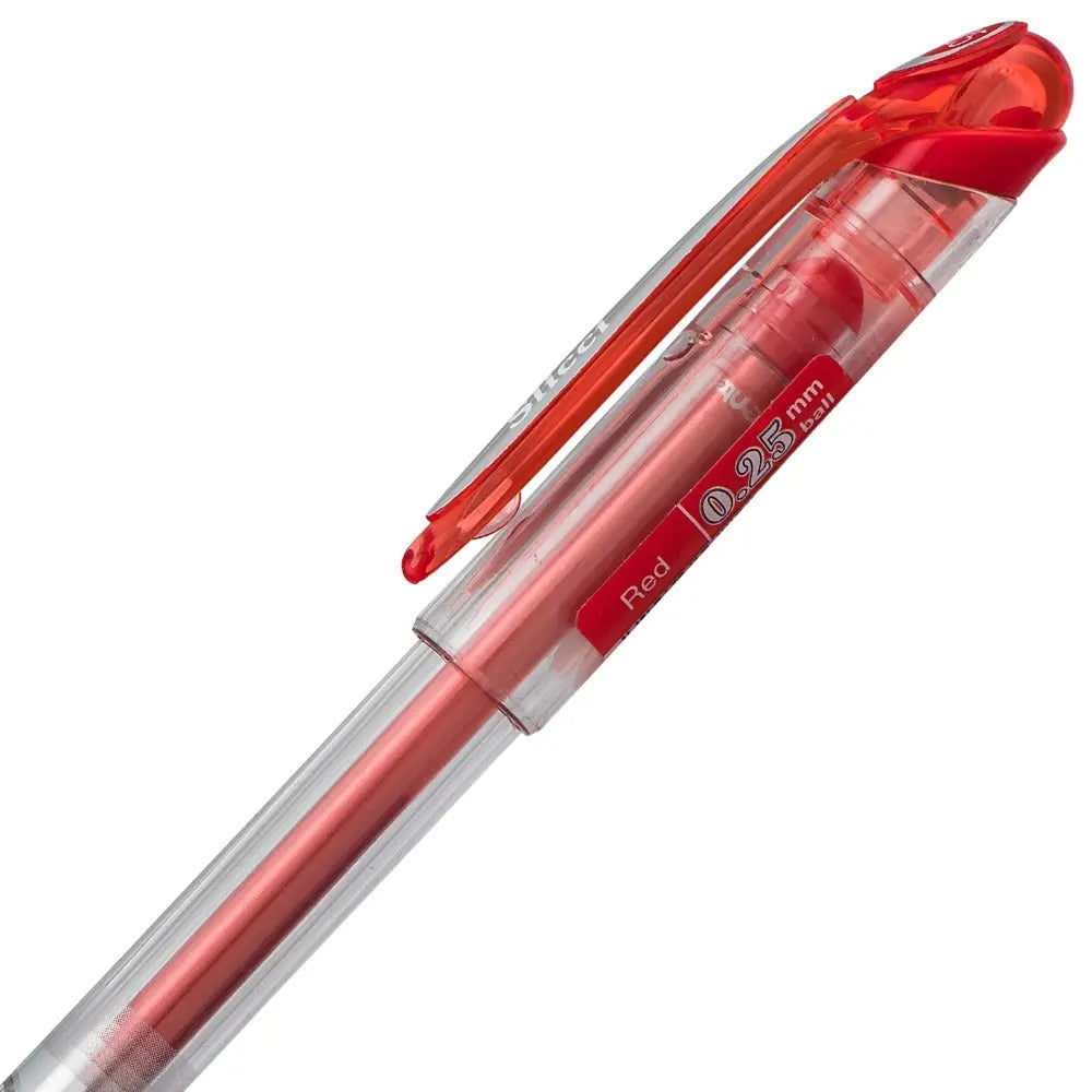 Pentel Arts Slicci (0.25mm) Extra Fine Gel Pen - Red Ink