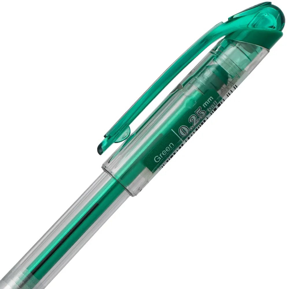 Pentel Arts Slicci (0.25mm) Extra Fine Gel Pen - Green Ink