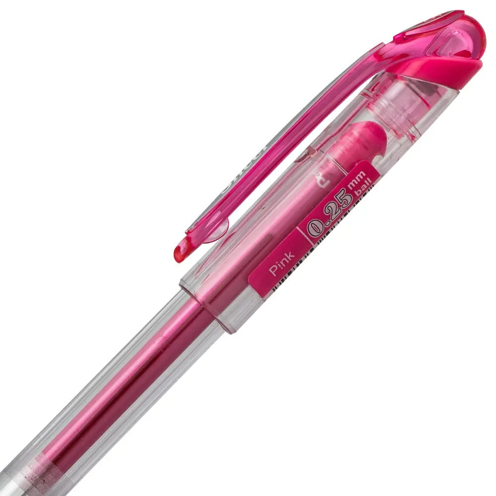 Pentel Arts Slicci (0.25mm) Extra Fine Gel Pen - Pink Ink