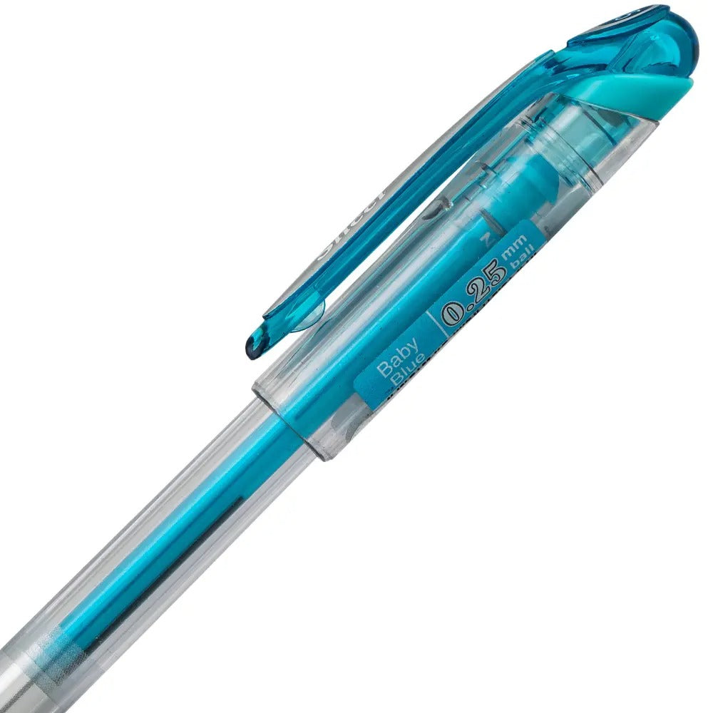 Pentel Arts Slicci (0.25mm) Extra Fine Gel Pen - Baby Blue Ink