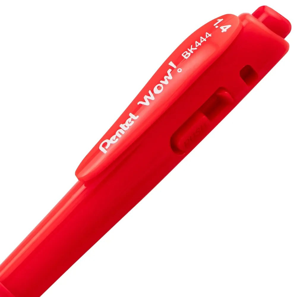 WOW! Ballpoint Pen, (1.4mm), Bold Line, Red Ink