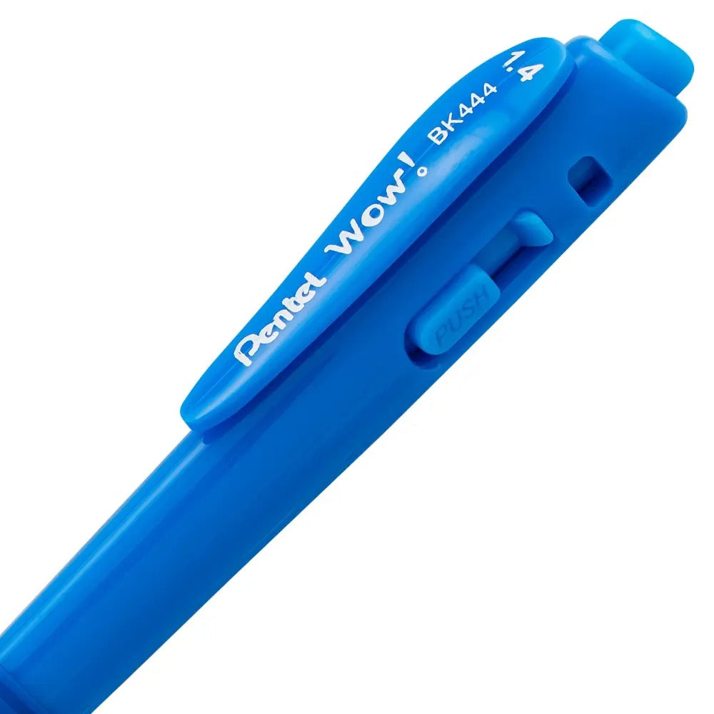 WOW! Ballpoint Pen, (1.4mm), Bold Line, Sky Blue Ink
