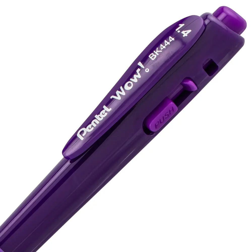 WOW! Ballpoint Pen, (1.4mm), Bold Line, Violet Ink