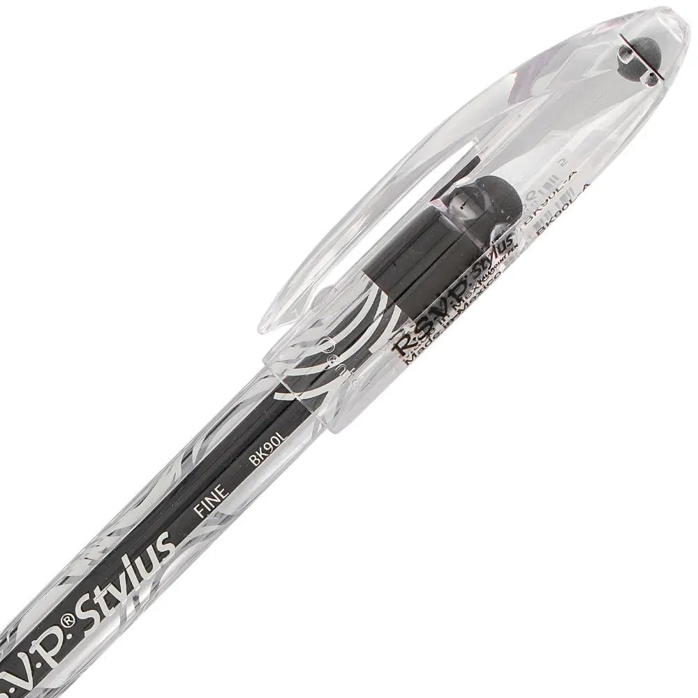 RSVP STYLUS Ballpoint Pen, (0.7mm) Fine Line, Black Ink