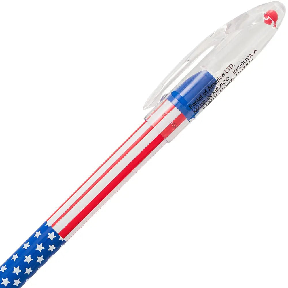 RSVP Ballpoint Pen, (0.7mm) Fine Line, Flag Barrel, Black Ink