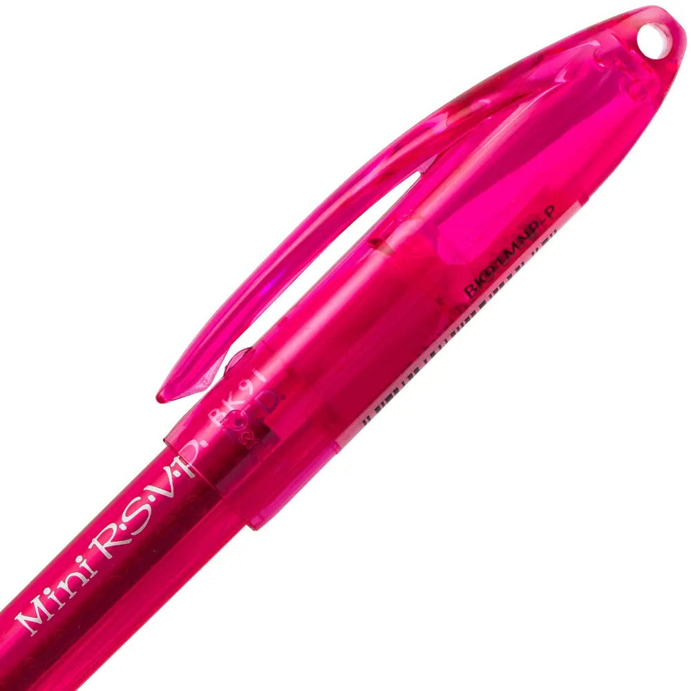 RSVP Mini Ballpoint Pen, (1.0mm) Medium Line, PInk Ink
