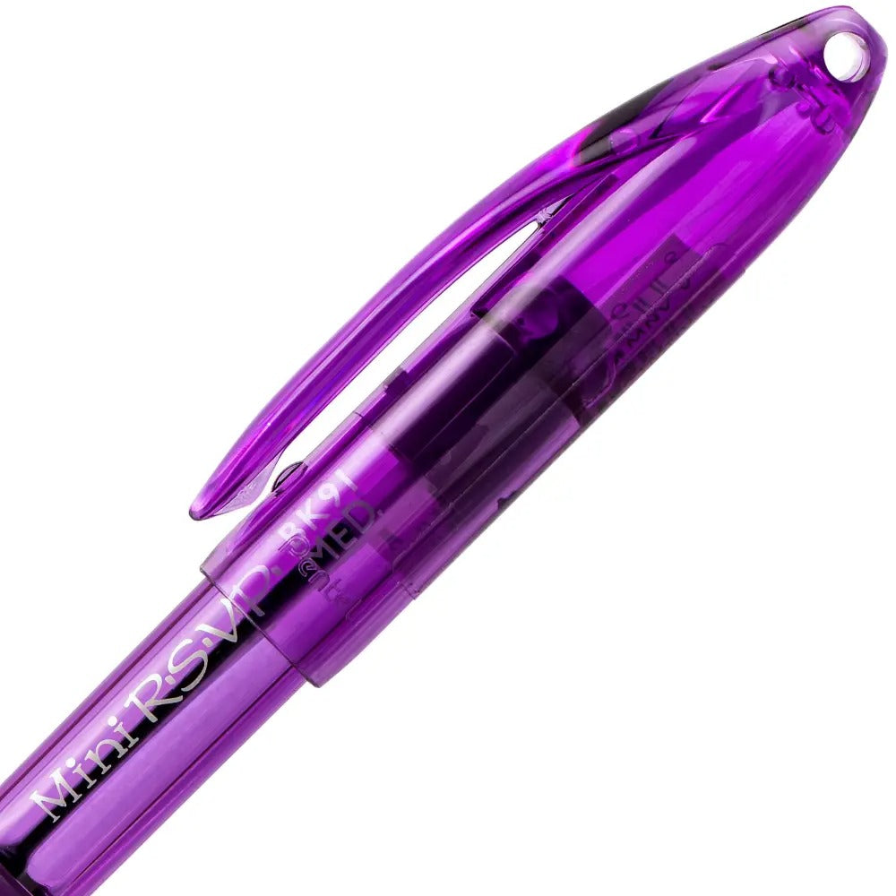 RSVP Mini Ballpoint Pen, (1.0mm) Medium Line, Violet Ink