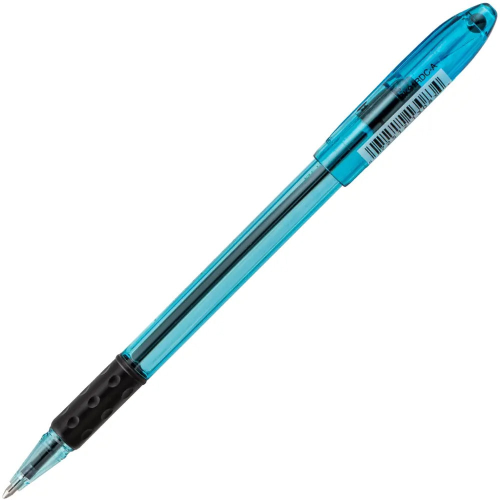 RSVP Razzle-Dazzle Ballpoint Pen, (1.0mm) Medium Line, Blue Barrel, Black Ink