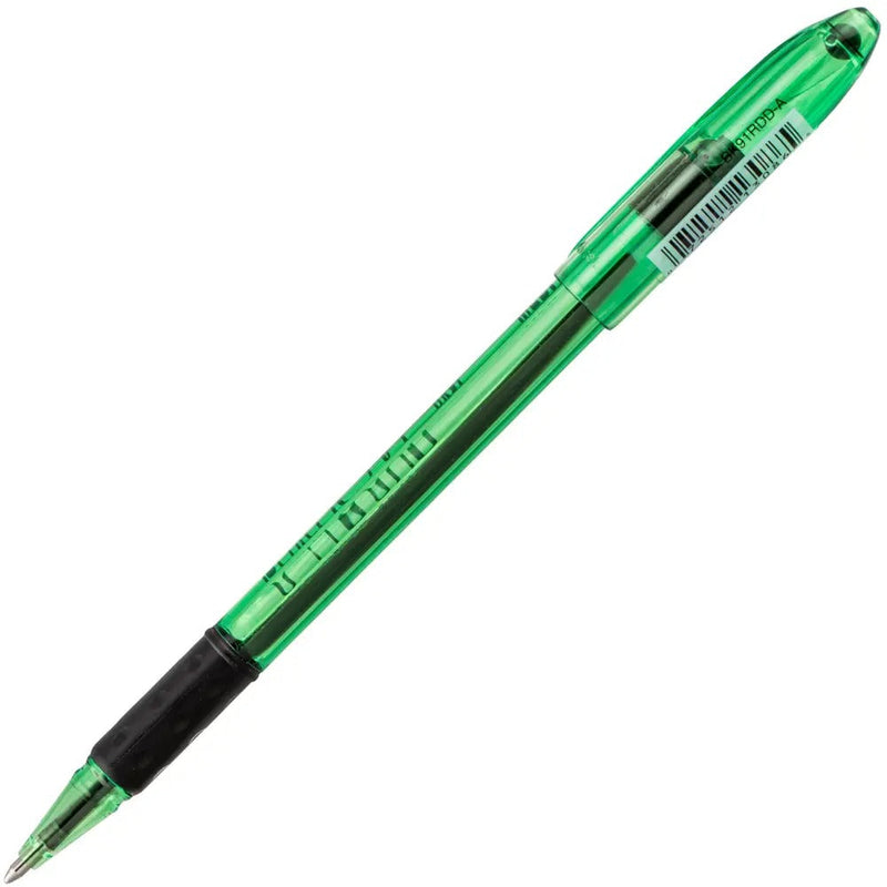 RSVP Razzle-Dazzle Ballpoint Pen, (1.0mm) Medium Line, Green Barrel, Black Ink