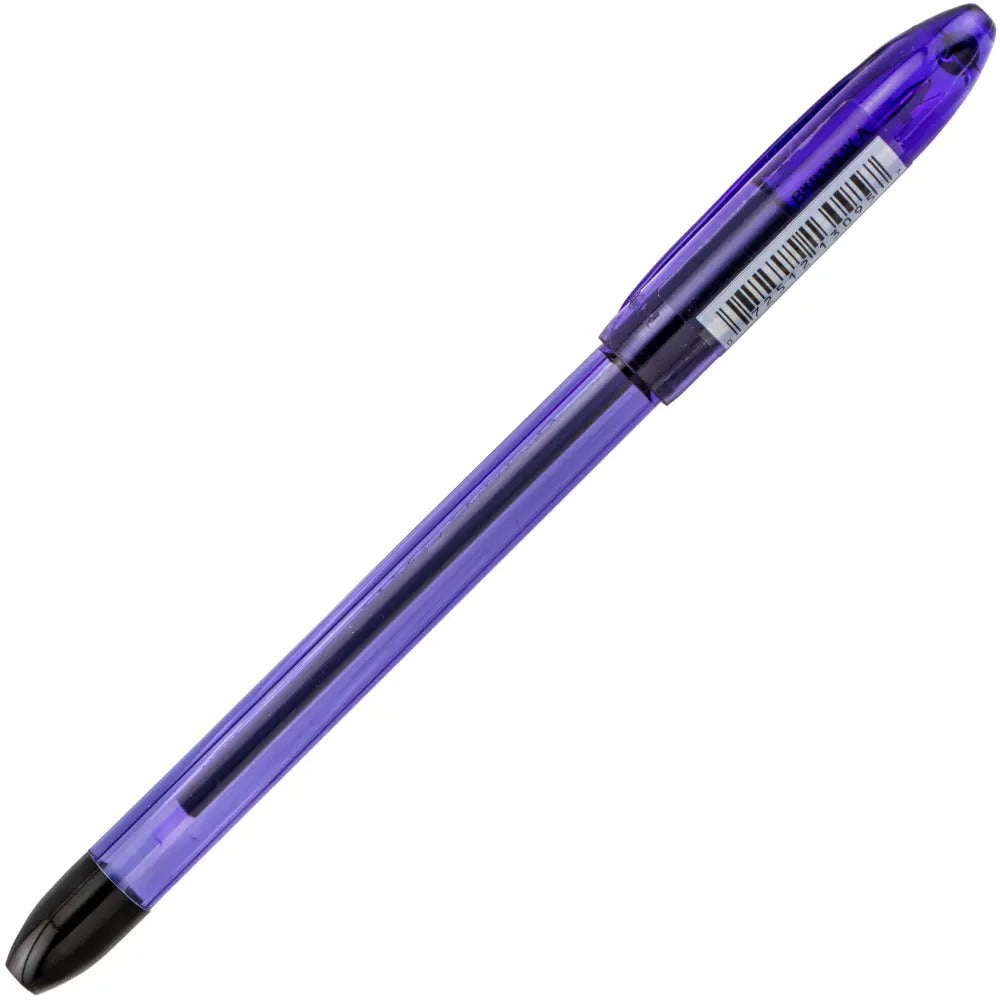 RSVP Razzle-Dazzle Ballpoint Pen, (1.0mm) Medium Line, Violet Barrel, Black Ink