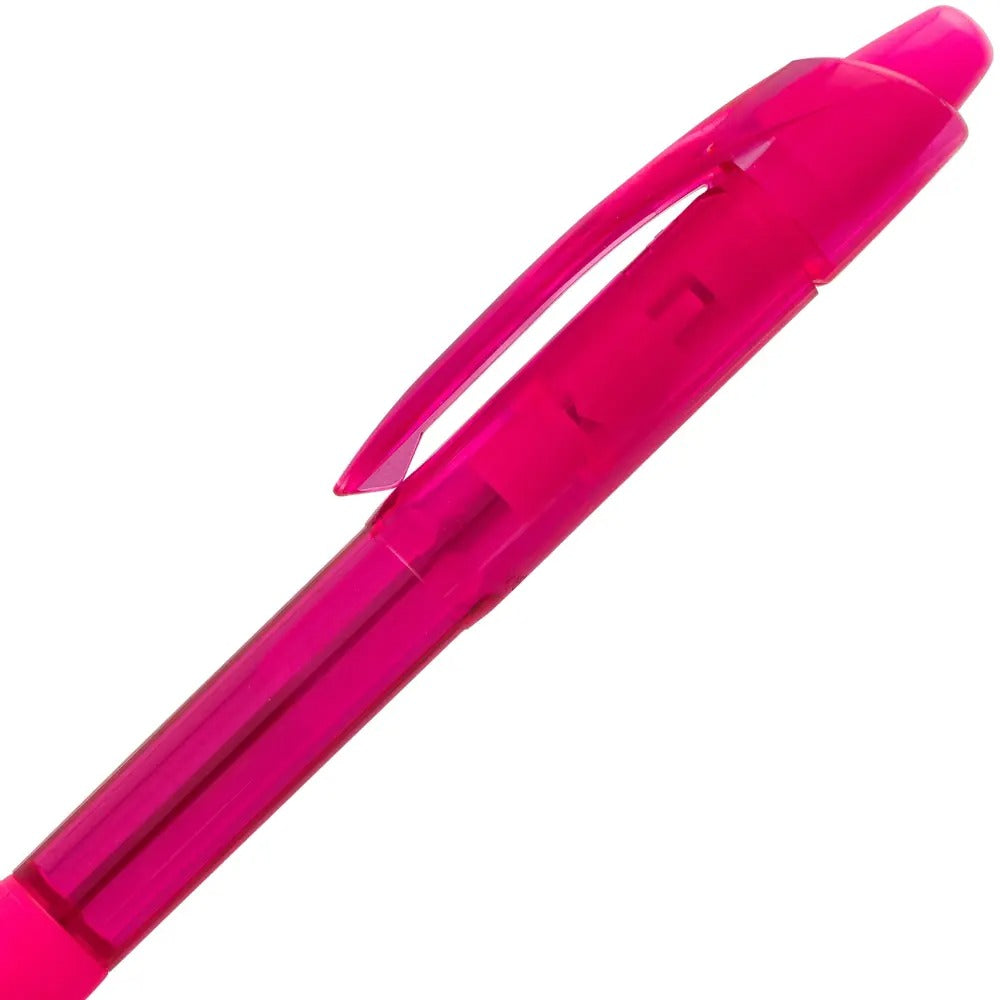 RSVP RT COLORS Retractable Ballpoint Pen, (1.0mm) Medium Line, Pink Barrel, Pink Ink
