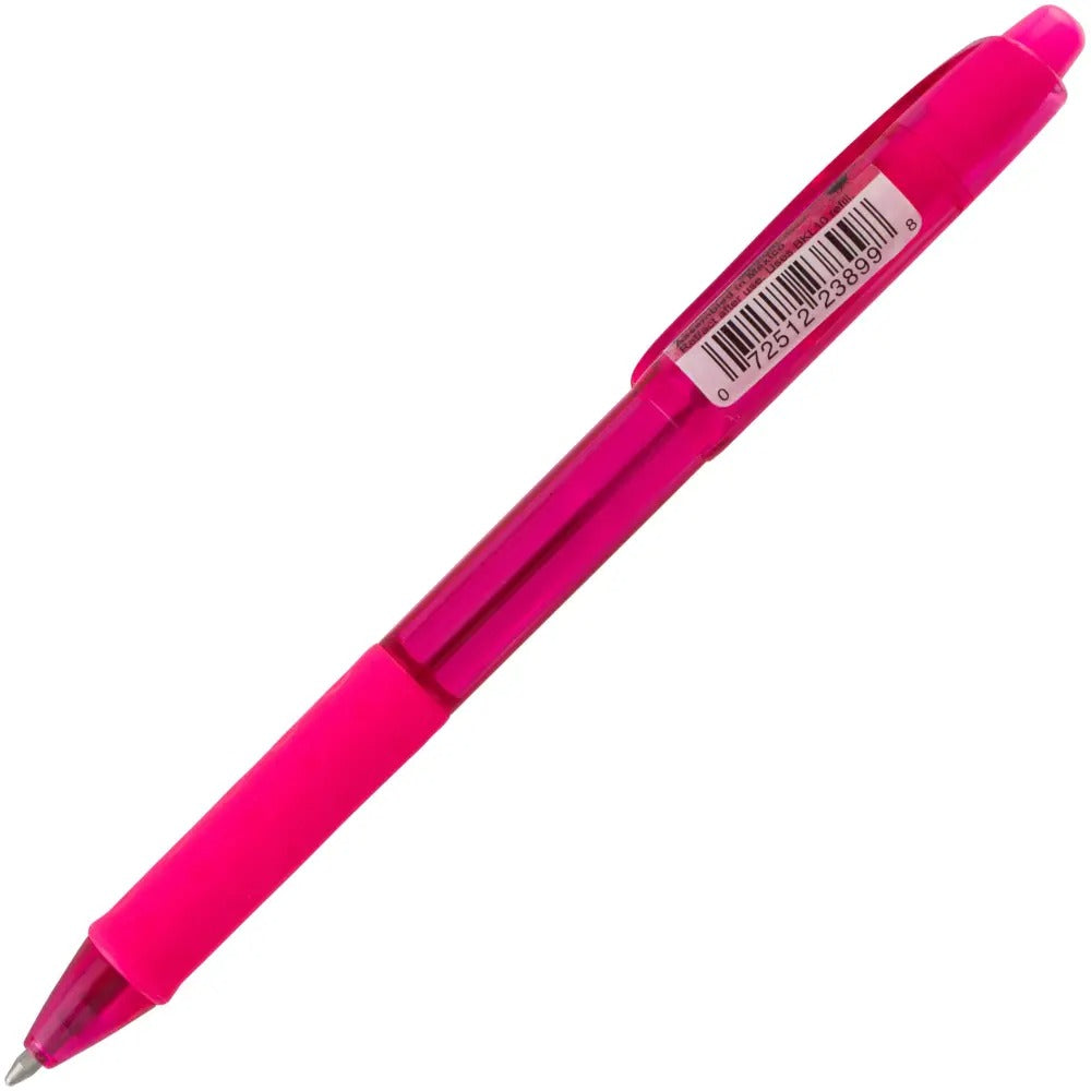 RSVP RT COLORS Retractable Ballpoint Pen, (1.0mm) Medium Line, Pink Barrel, Pink Ink