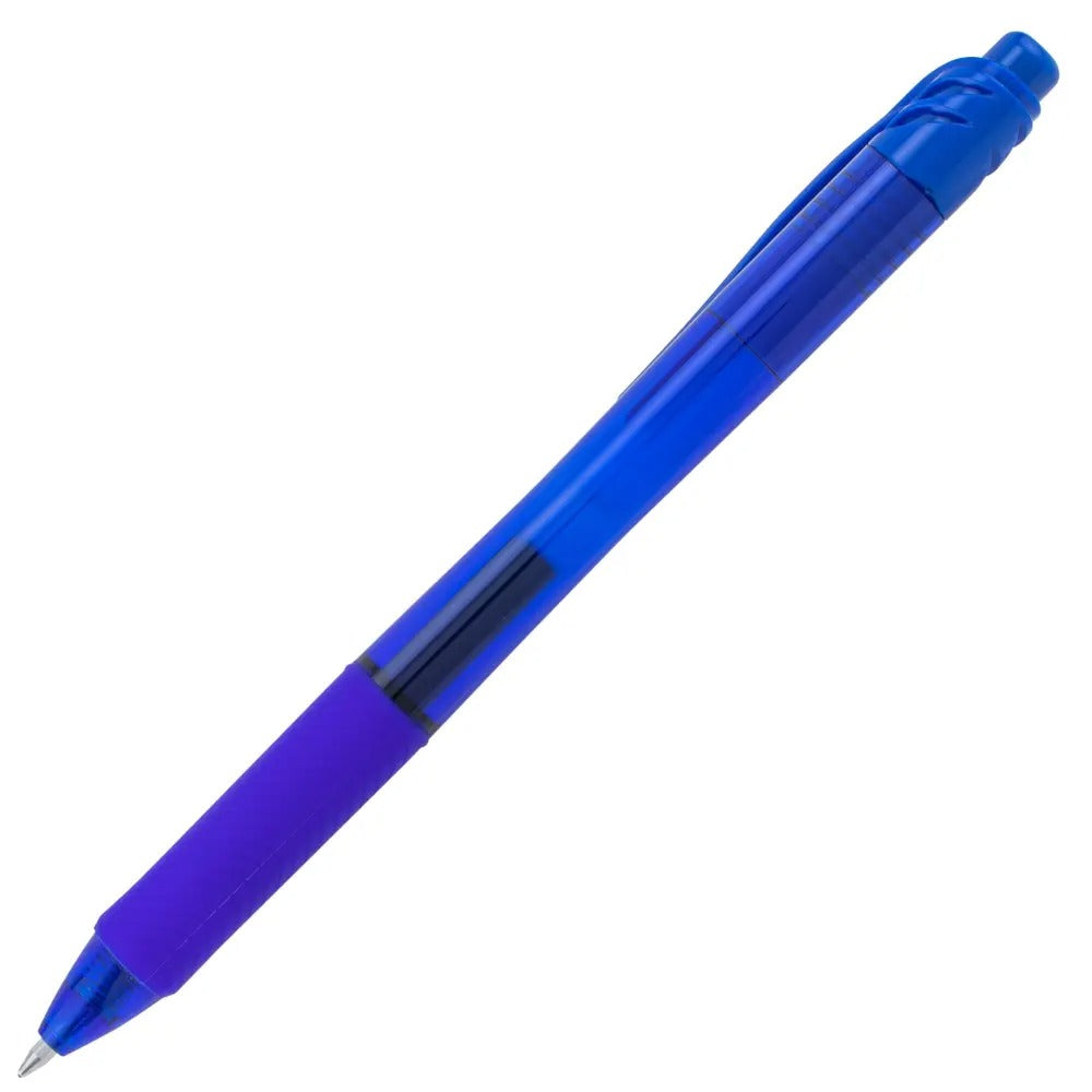 EnerGel-X Retractable Liquid Gel Pen, (0.7mm) Metal Tip, Medium Line, Blue Ink