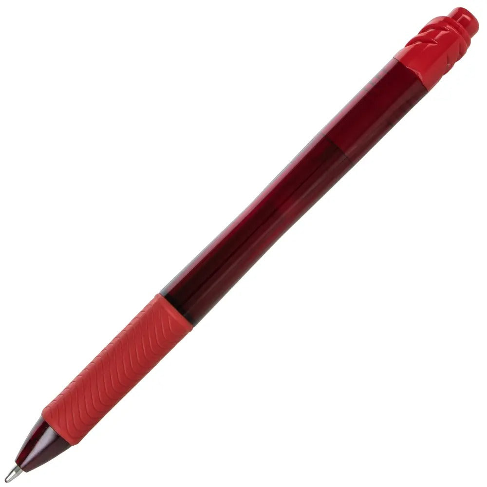 EnerGel-X Retractable Liquid Gel Pen, (1.0mm) Metal Tip, Bold Line, Red Ink