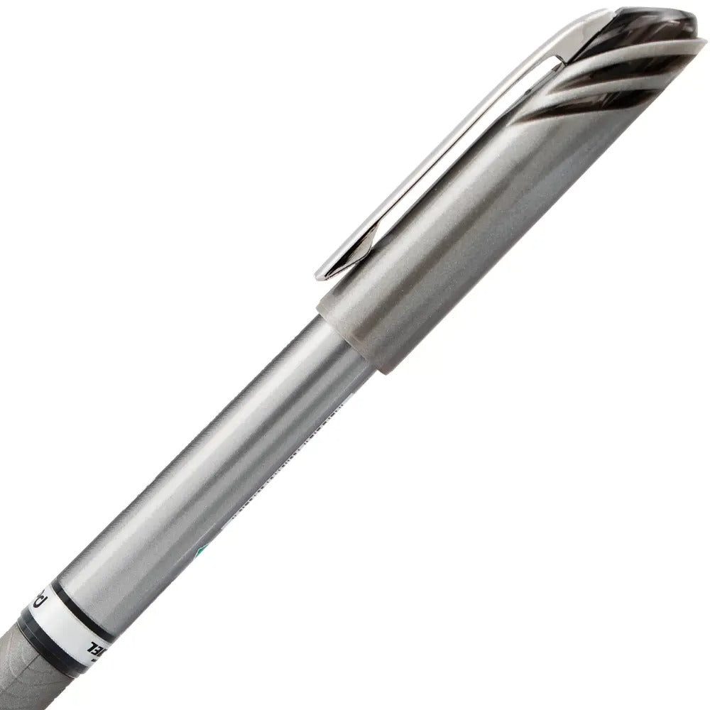 EnerGel NV Liquid Gel Pen, (0.7mm) Metal Tip, Medium Line Capped, Black Ink