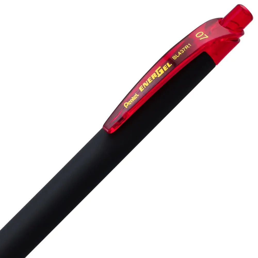 EnerGel Kuro Liquid Gel Pen, (0.7mm) Medium line, Red Ink