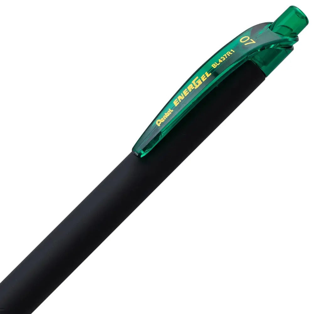 EnerGel Kuro Liquid Gel Pen, (0.7mm) Medium line, Green Ink