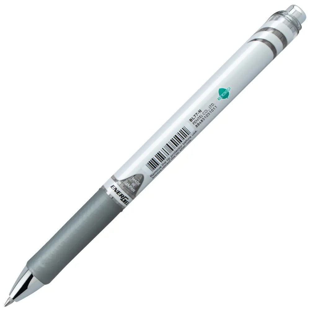 EnerGel RTX Retractable Liquid Gel Pen, (0.7mm) Medium line, Gray Ink