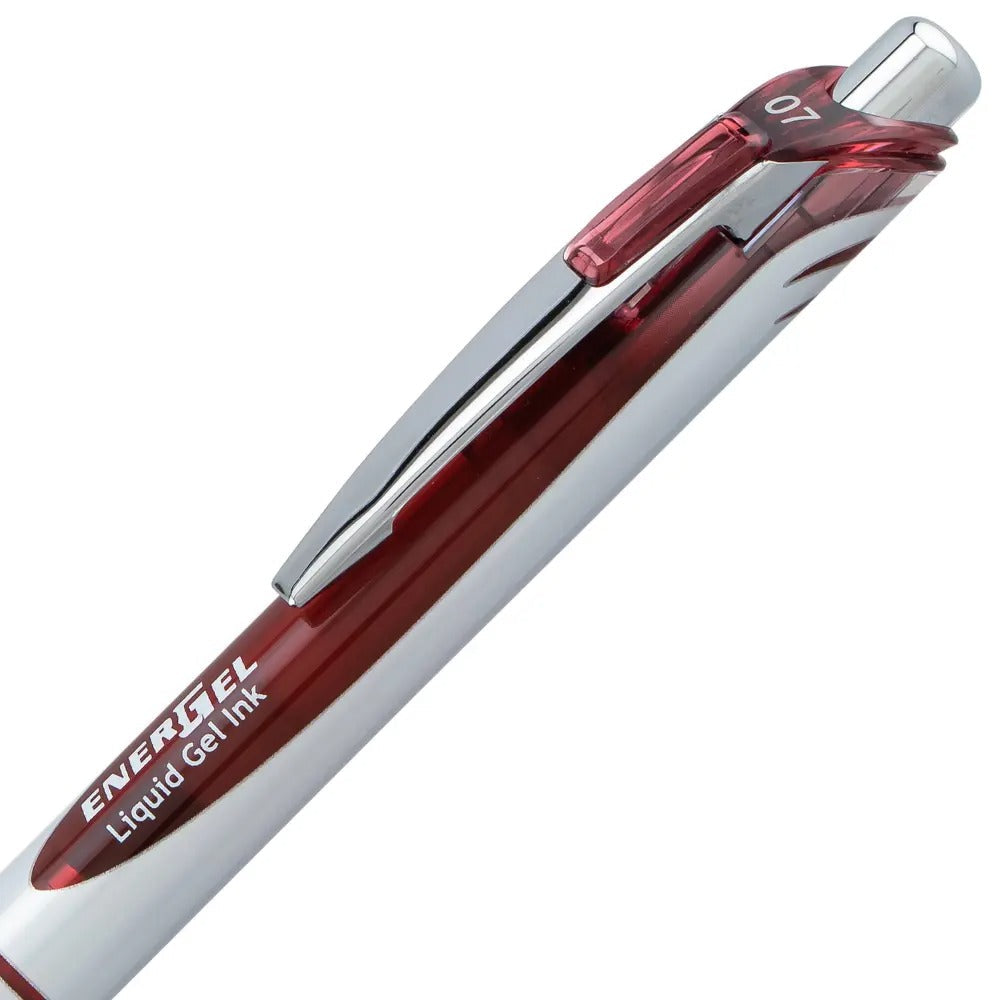 EnerGel RTX Retractable Liquid Gel Pen, (0.7mm) Medium line, Burgundy Ink