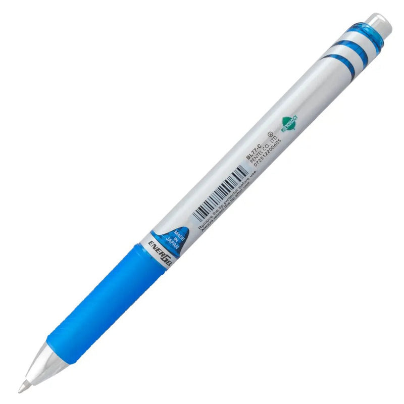 EnerGel RTX Retractable Liquid Gel Pen, (0.7mm) Metal Tip, Medium Line, Blue Ink