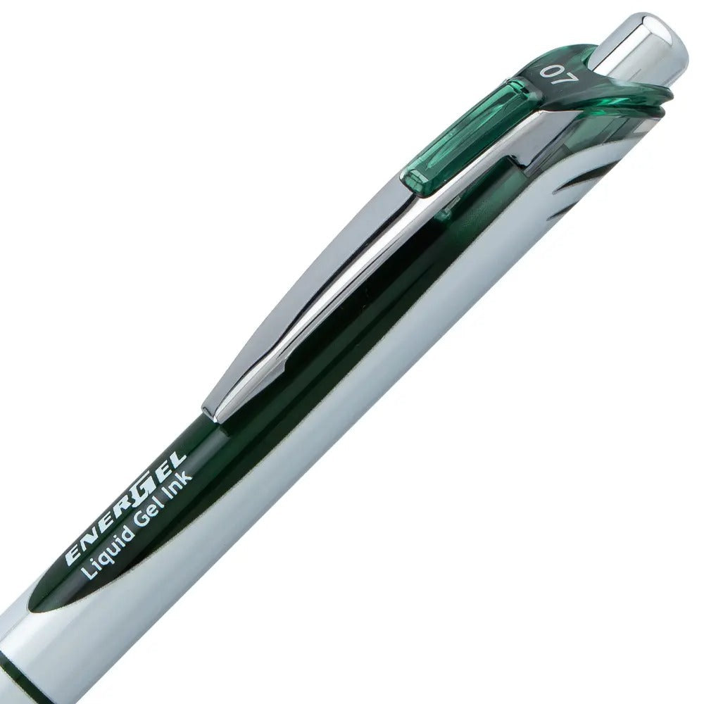 EnerGel RTX Retractable Liquid Gel Pen, (0.7mm) Medium line, Forest Green Ink