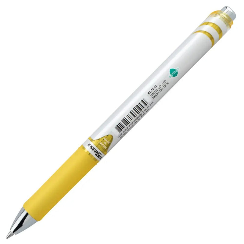 EnerGel RTX Retractable Liquid Gel Pen, (0.7mm) Medium line, Yellow Ink