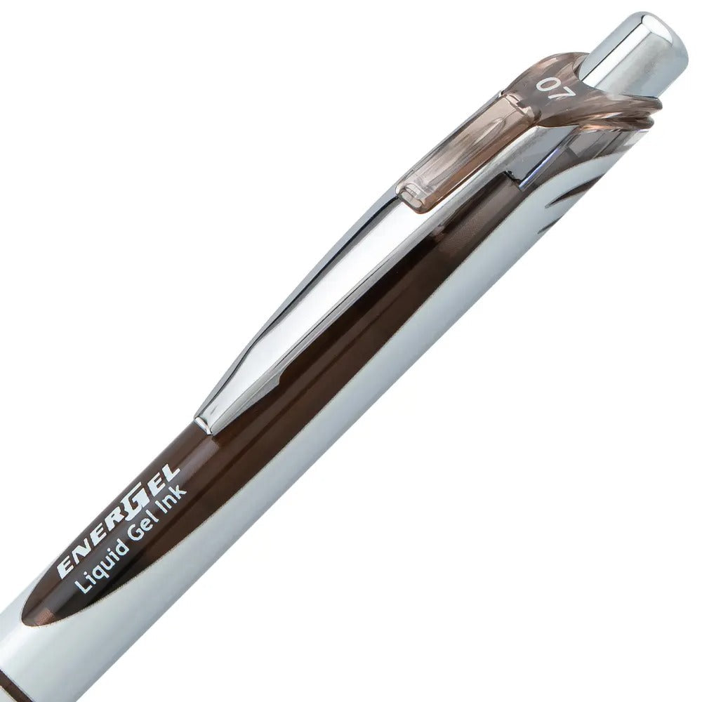 EnerGel RTX Retractable Liquid Gel Pen, (0.7mm) Medium line, Sepia Ink