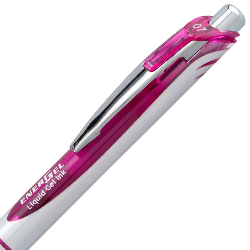 EnerGel RTX Retractable Liquid Gel Pen, (0.7mm) Medium line, Magenta Ink