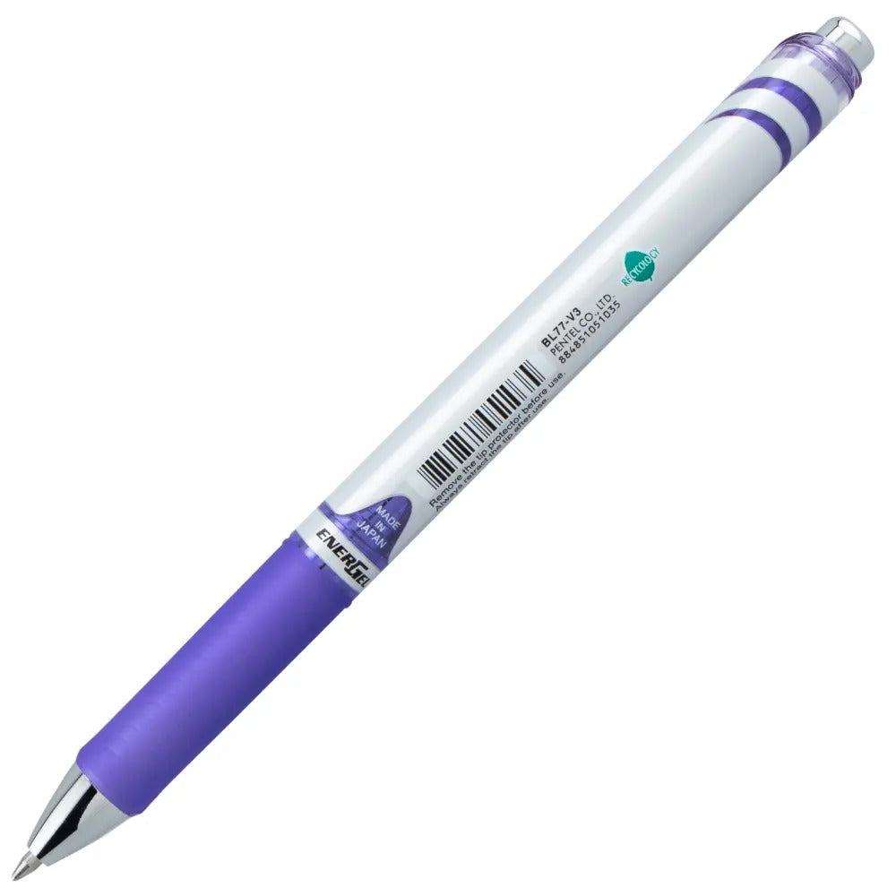 EnerGel RTX Retractable Liquid Gel Pen, (0.7mm) Medium line, Lilac Ink