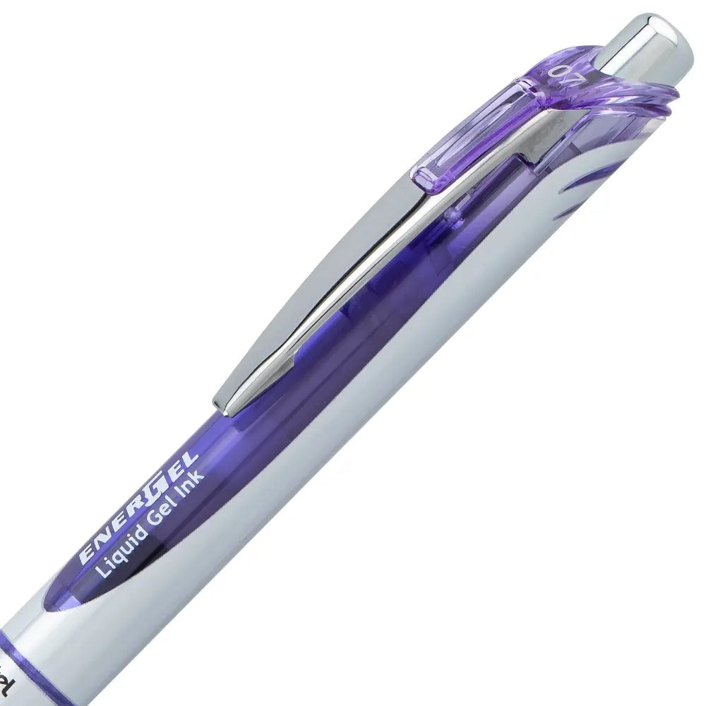 EnerGel RTX Retractable Liquid Gel Pen, (0.7mm) Medium line, Lilac Ink