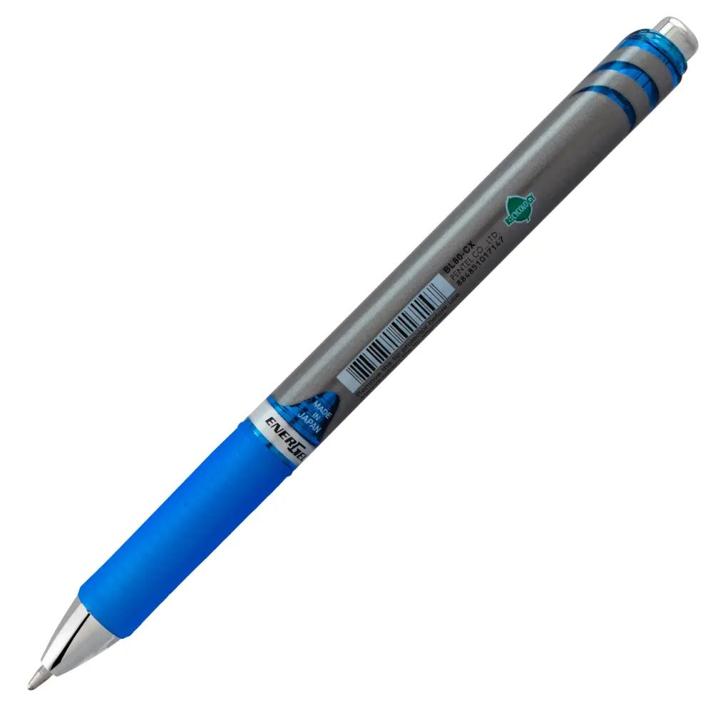 EnerGel RTX Retractable Liquid Gel Pen, (1.0mm) Metal Tip, Bold Line, Blue Ink