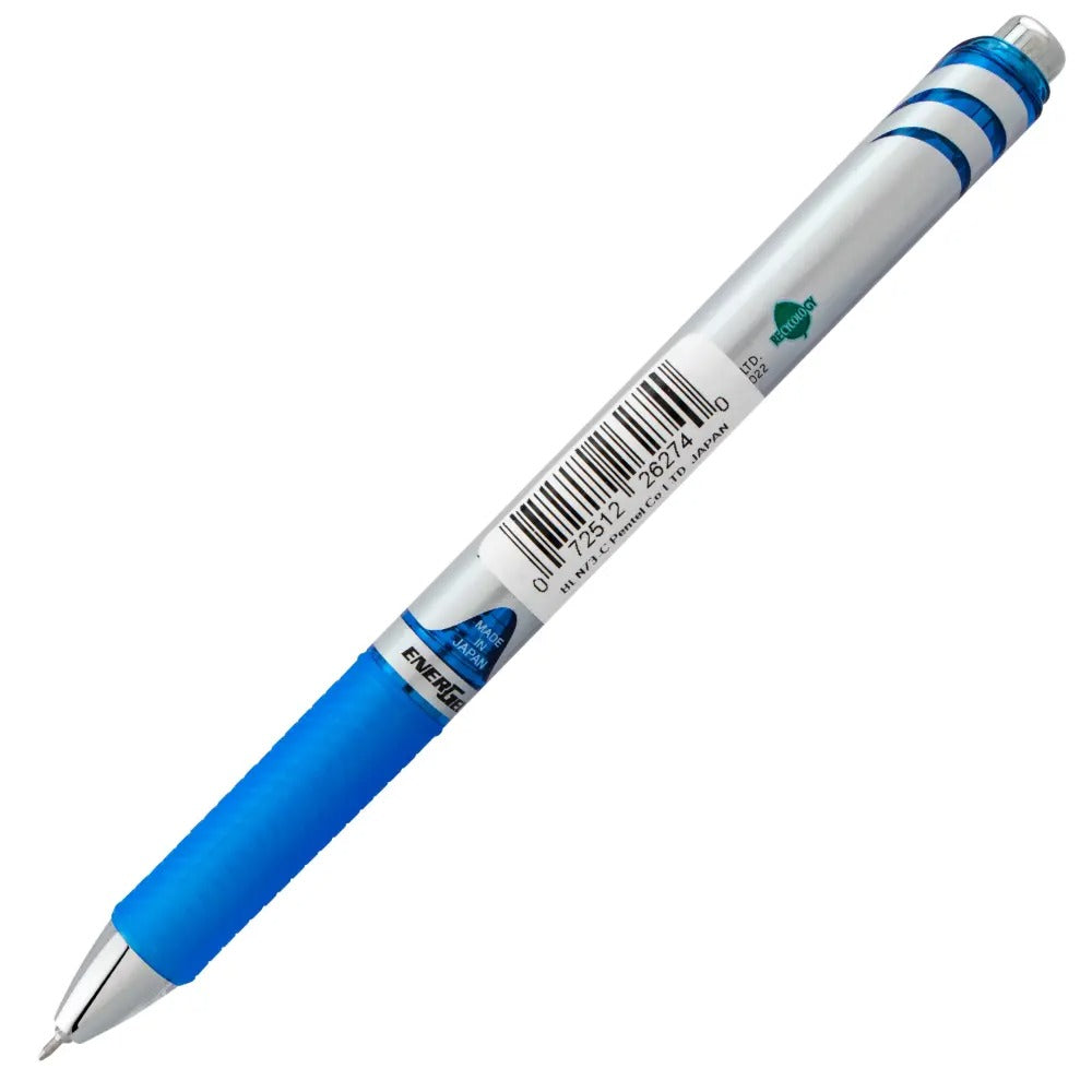 EnerGel RTX Retractable Liquid Gel Pen, (0.3mm) Needle Tip, Extra Fine Line, Blue Ink