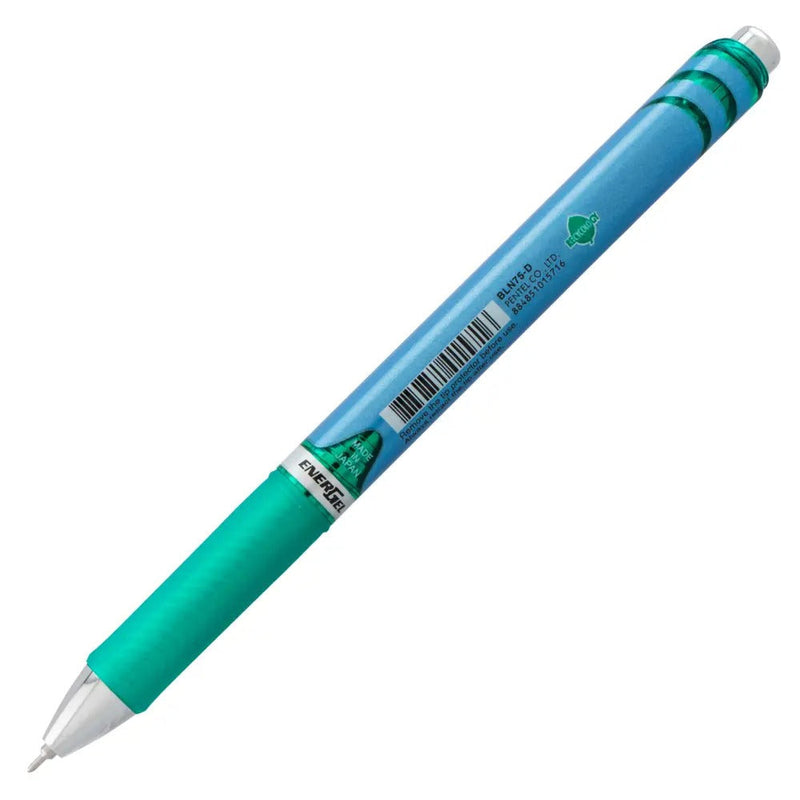 EnerGel RTX Retractable Liquid Gel Pen, (0.5mm) Needle Tip, Fine Line, Green Ink