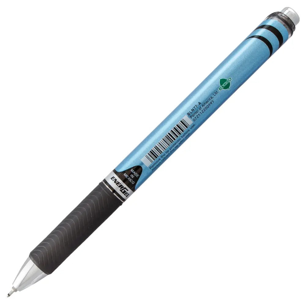 EnerGel RTX Retractable Liquid Gel Pen, (0.7mm) Needle Tip, Medium Line, Black Ink