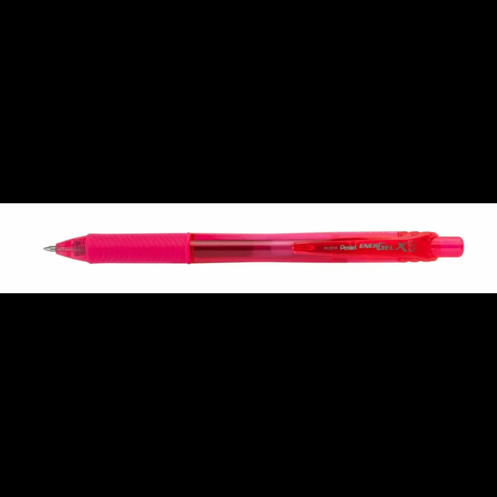 EnerGel-X Retractable Liquid Gel Pen, (0.5mm) Needle Tip, Fine Line, Pink Ink
