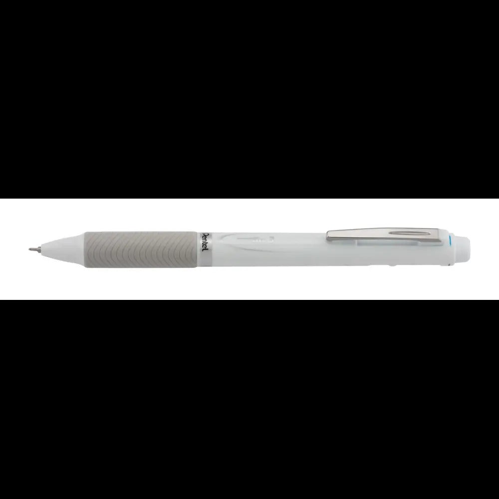 EnerGel 3 Multi-Function, 3-Ink Gel Pen, (0.5mm) Fine Line, Black/Red/Blue Ink, White Barrel