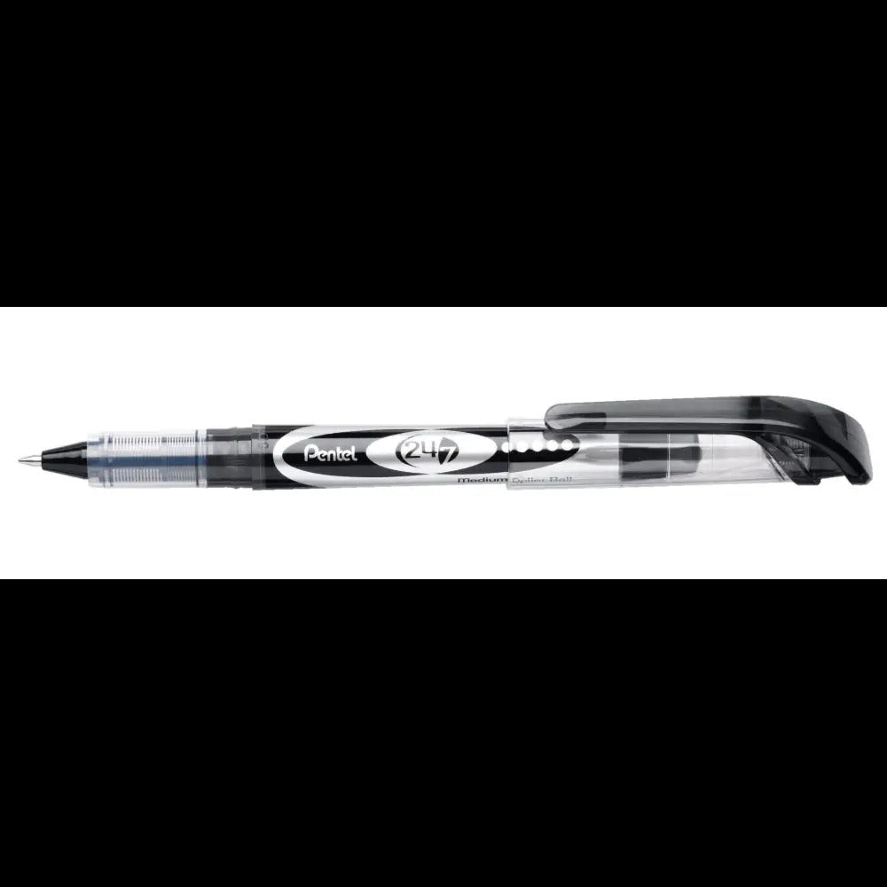 24/7 Roller Ball Pen Medium Line, Black Ink