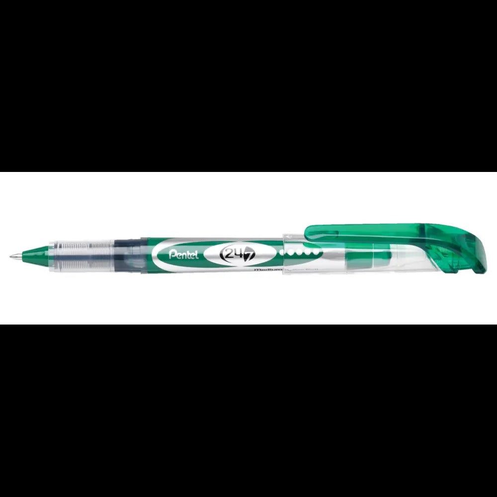 24/7 Roller Ball Pen Medium Line, Green Ink