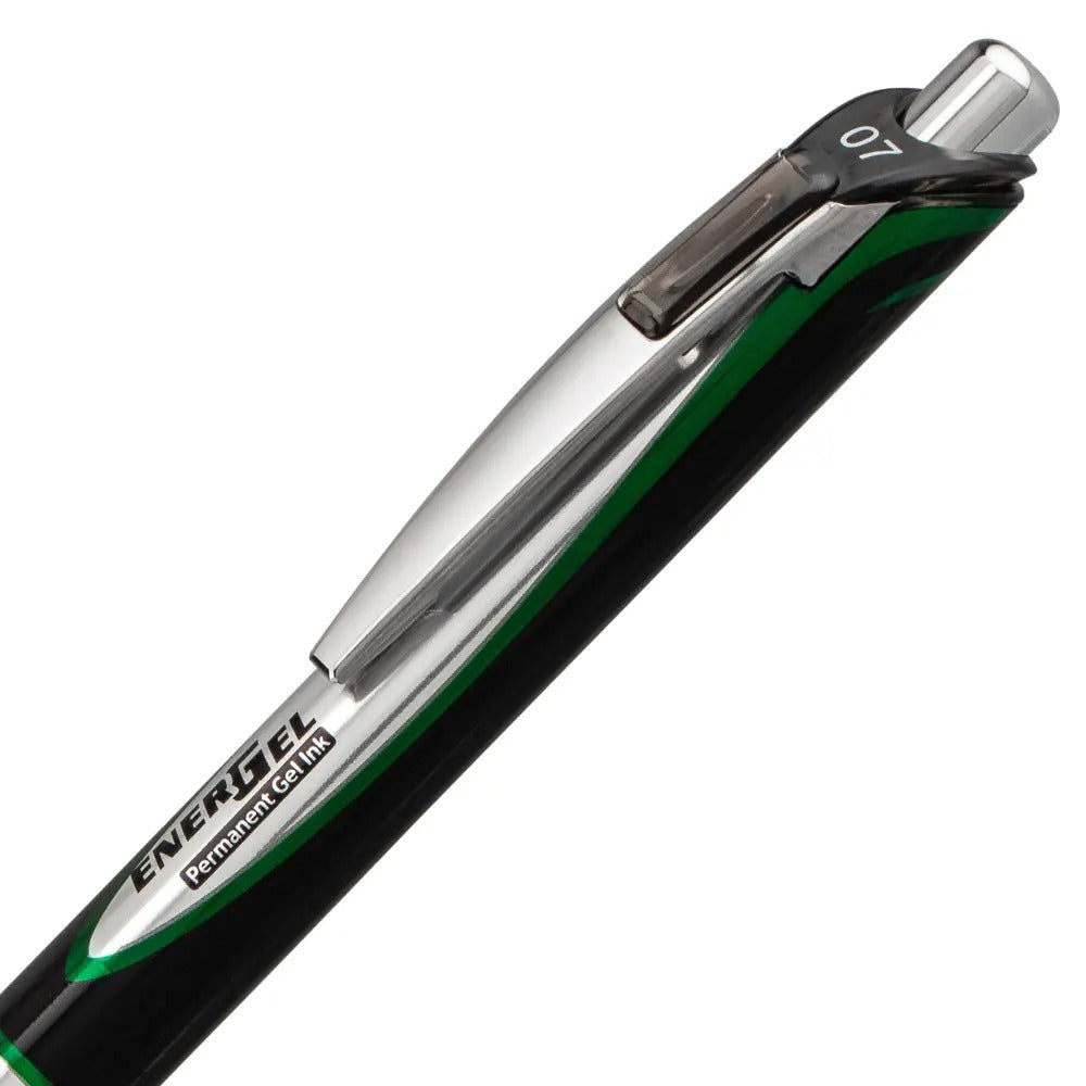 EnerGel PRO Permanent Gel Pen, (0.7mm) Medium Line, Green Ink