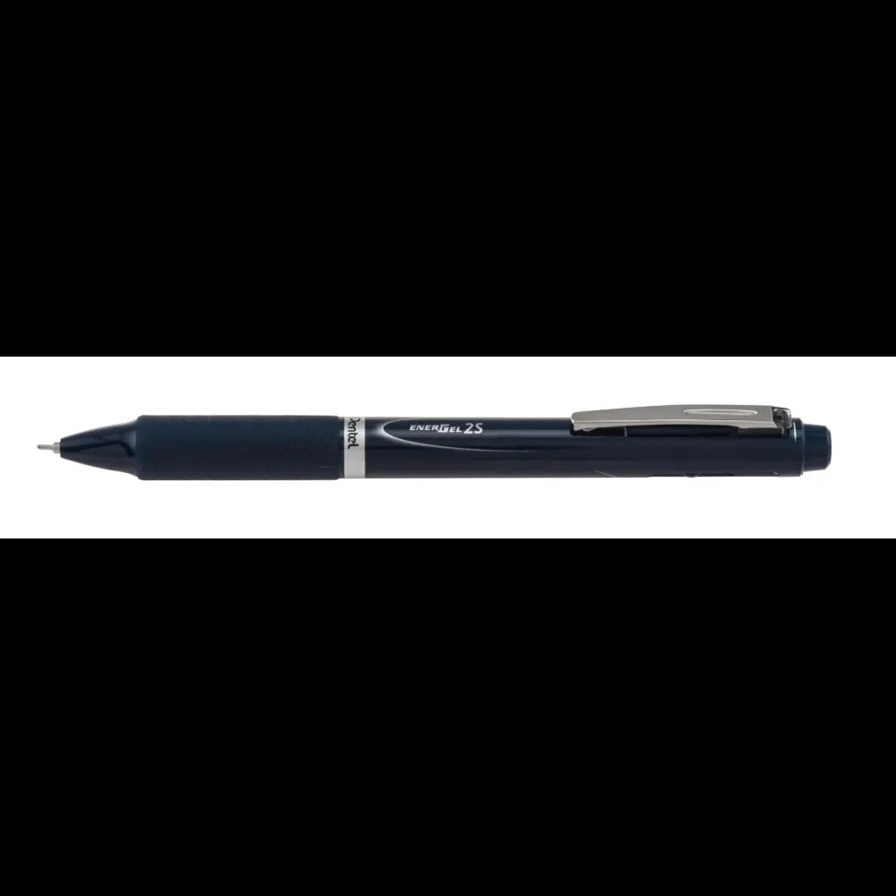 EnerGel 2S Multi-Function, 2-Ink + Pencil, (0.5mm) Fine Line, Black/Red Ink/0.5mm Pencil, Dark Blue Barrel