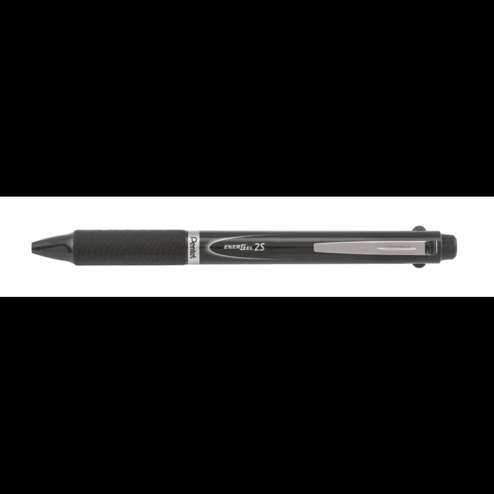 EnerGel 2S Multi-Function, 2-Ink + Pencil, (0.5mm) Fine Line, Black/Red Ink/0.5mm Pencil, Dark Gray Barrel