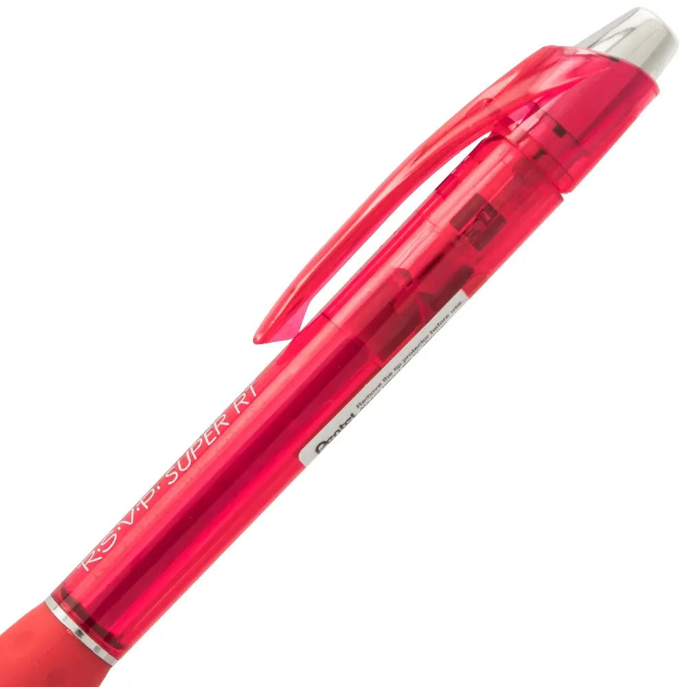 RSVP Super RT Ballpoint Pen, (0.7mm) Fine Line, Red Ink