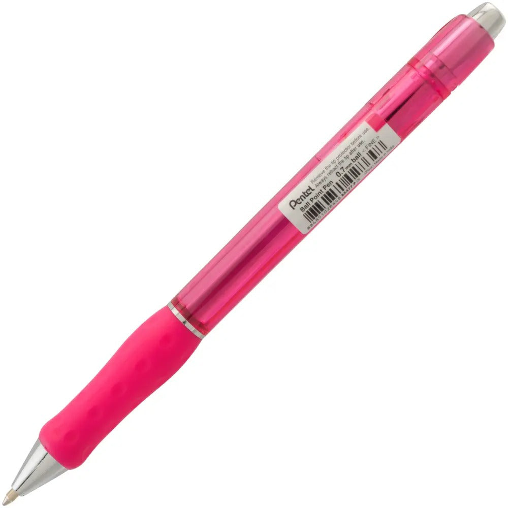 RSVP Super RT Ballpoint Pen, (0.7mm) Fine Line, Pink Ink