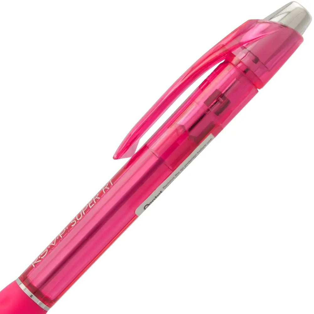 RSVP Super RT Ballpoint Pen, (0.7mm) Fine Line, Pink Ink