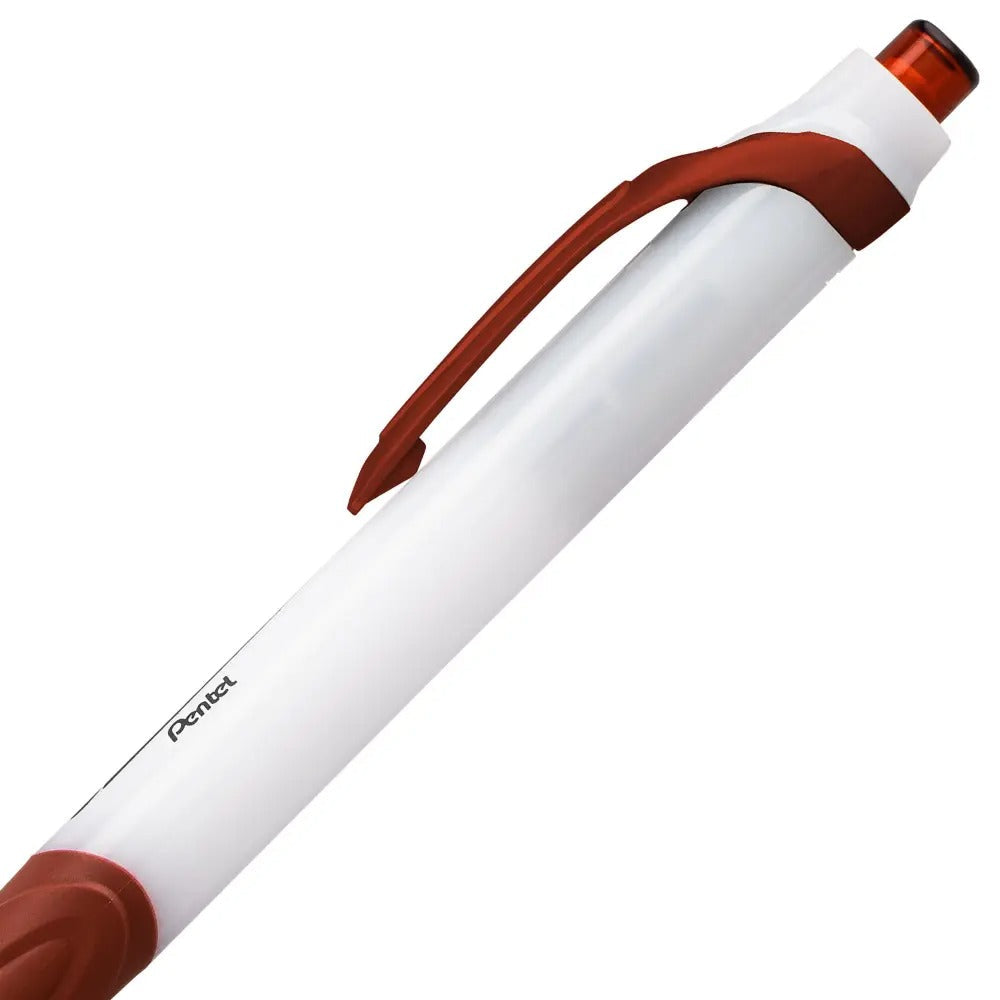 GlideWrite Ballpoint Pen with TechniFlo Ink, (1.0mm) Medium Line, Brown Ink