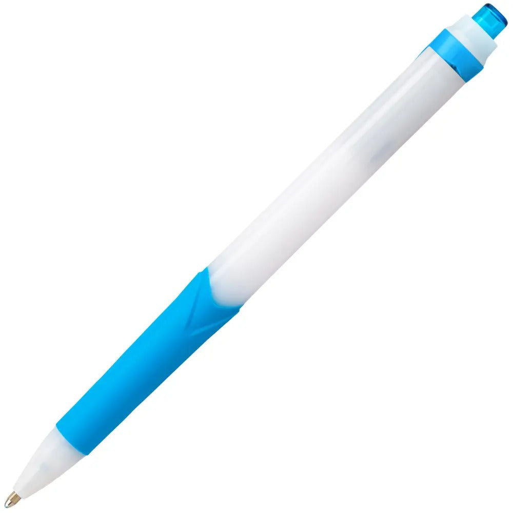 GlideWrite Ballpoint Pen with TechniFlo Ink, (1.0mm) Medium Line, Sky Blue