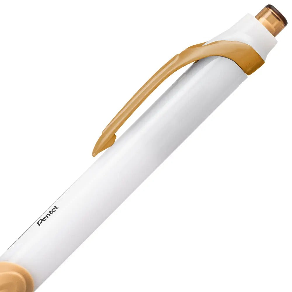 GlideWrite Ballpoint Pen with TechniFlo Ink, (1.0mm) Medium Line, Antique Gold Ink