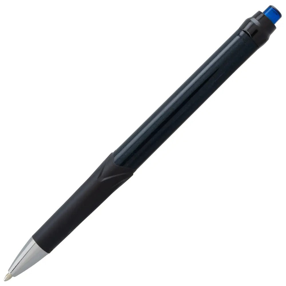 GlideWrite Signature Ballpoint Pen Black Barrel, (1.0mm) Medium line, Blue Ink