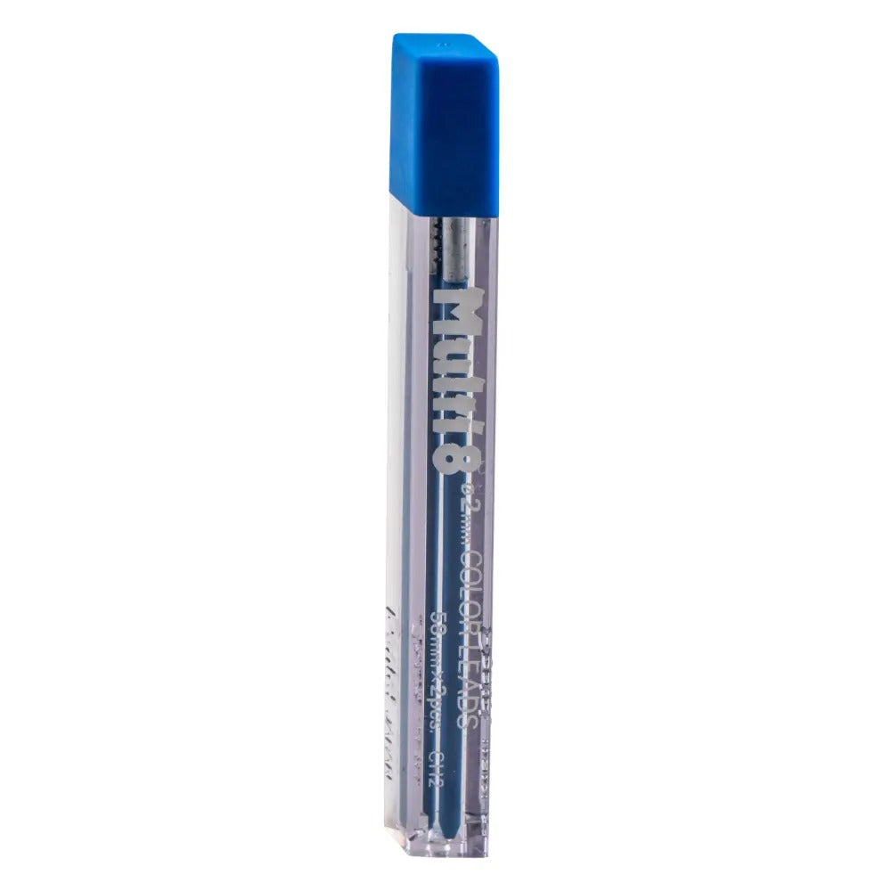 Pentel Arts 8 Colour Pencil Lead Refill (2.0mm), Blue, 2 pcs/Tube