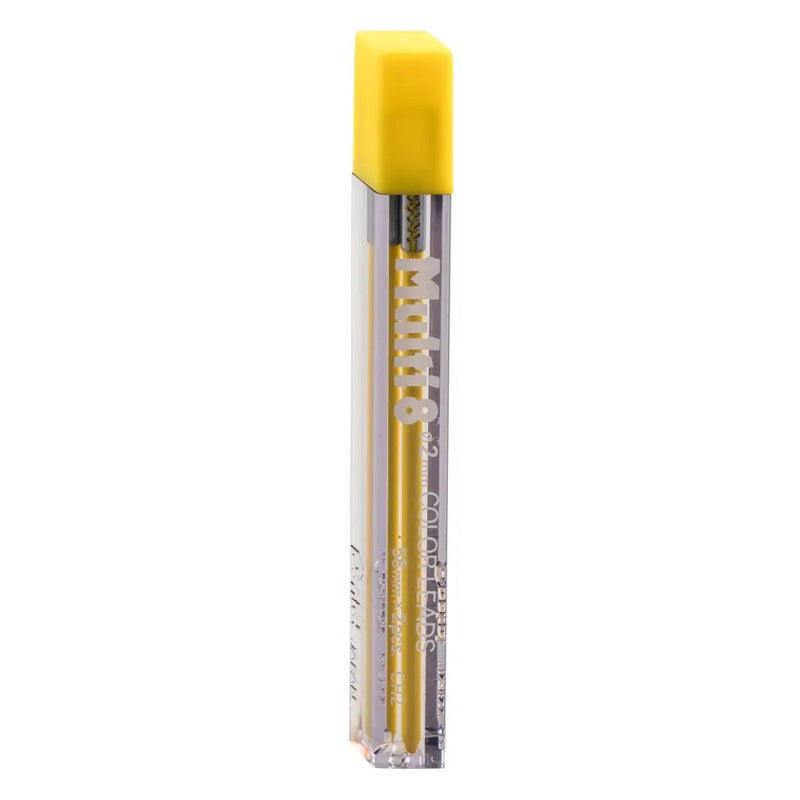 Pentel Arts 8 Colour Pencil Lead Refill (2.0mm), Yellow, 2 pcs/Tube
